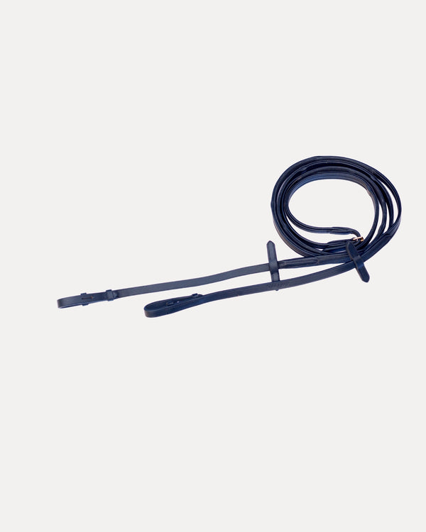 Valore SecureGrip Reins · Extra Narrow · Black · Brass Hardware