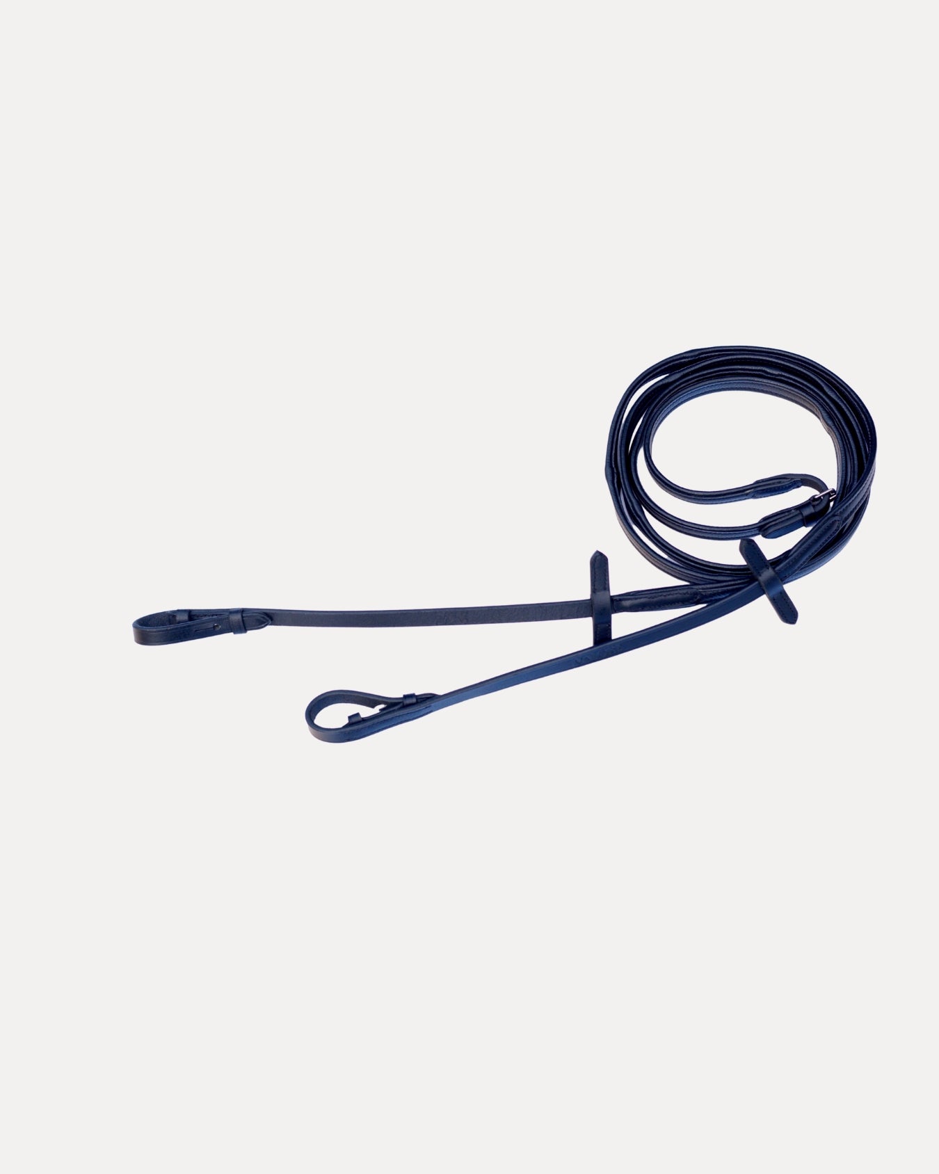 Valore SoftGrip Leather Reins · Black · Silver Hardware