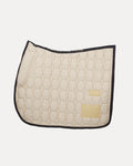 Creamstone Cotton Valore Jumping Wither Relief Saddle Pad – Anatomical Saddle Pad with Velcro Show Numbers