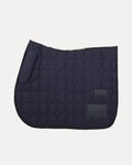 Midnight Navy Cotton Valore Jumping Wither Relief Saddle Pad – Anatomical Saddle Pad with Velcro Show Numbers