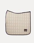 Champagne Beige Cotton Valore Dressage Wither Relief Saddle Pad – Anatomical Saddle Pad for Comfort and Freedom