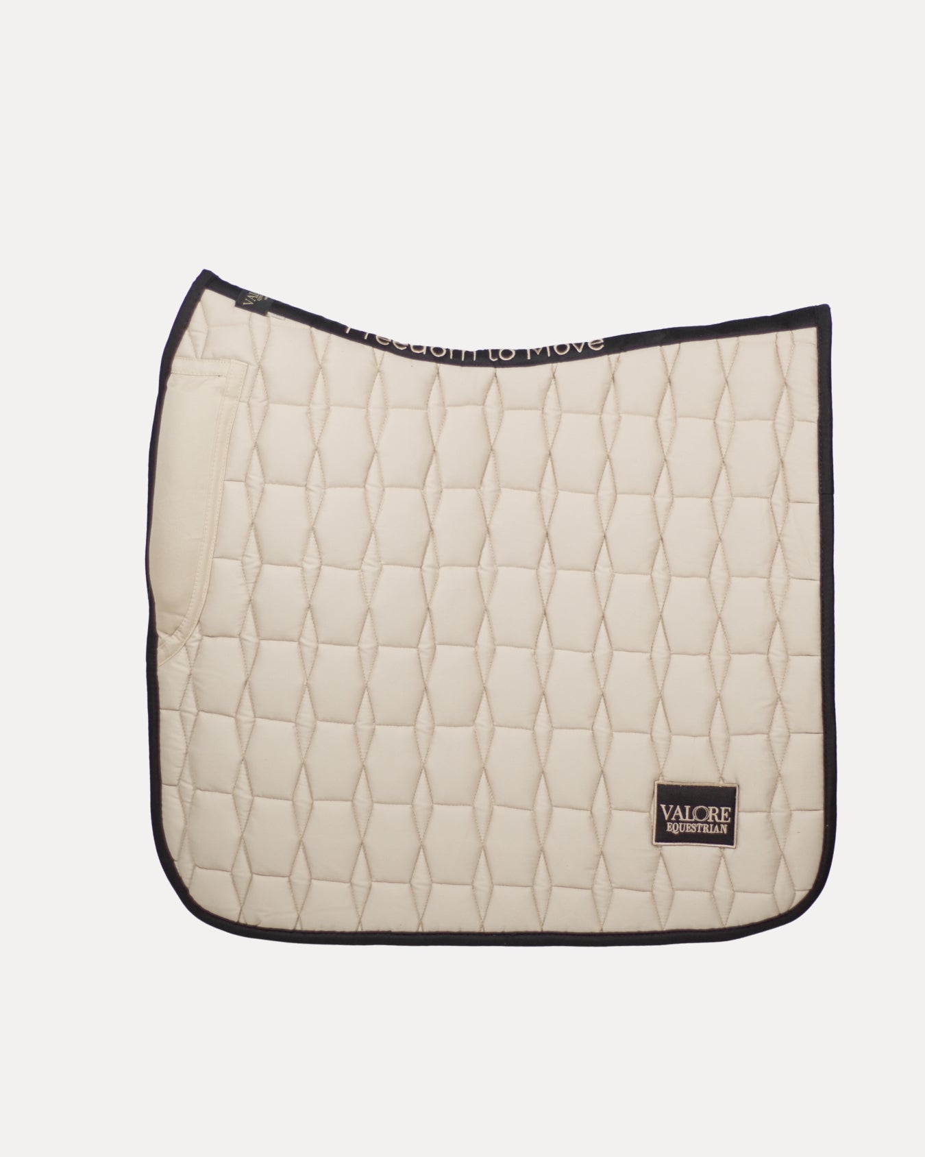 Champagne Beige Cotton Valore Dressage Wither Relief Saddle Pad – Anatomical Saddle Pad for Comfort and Freedom