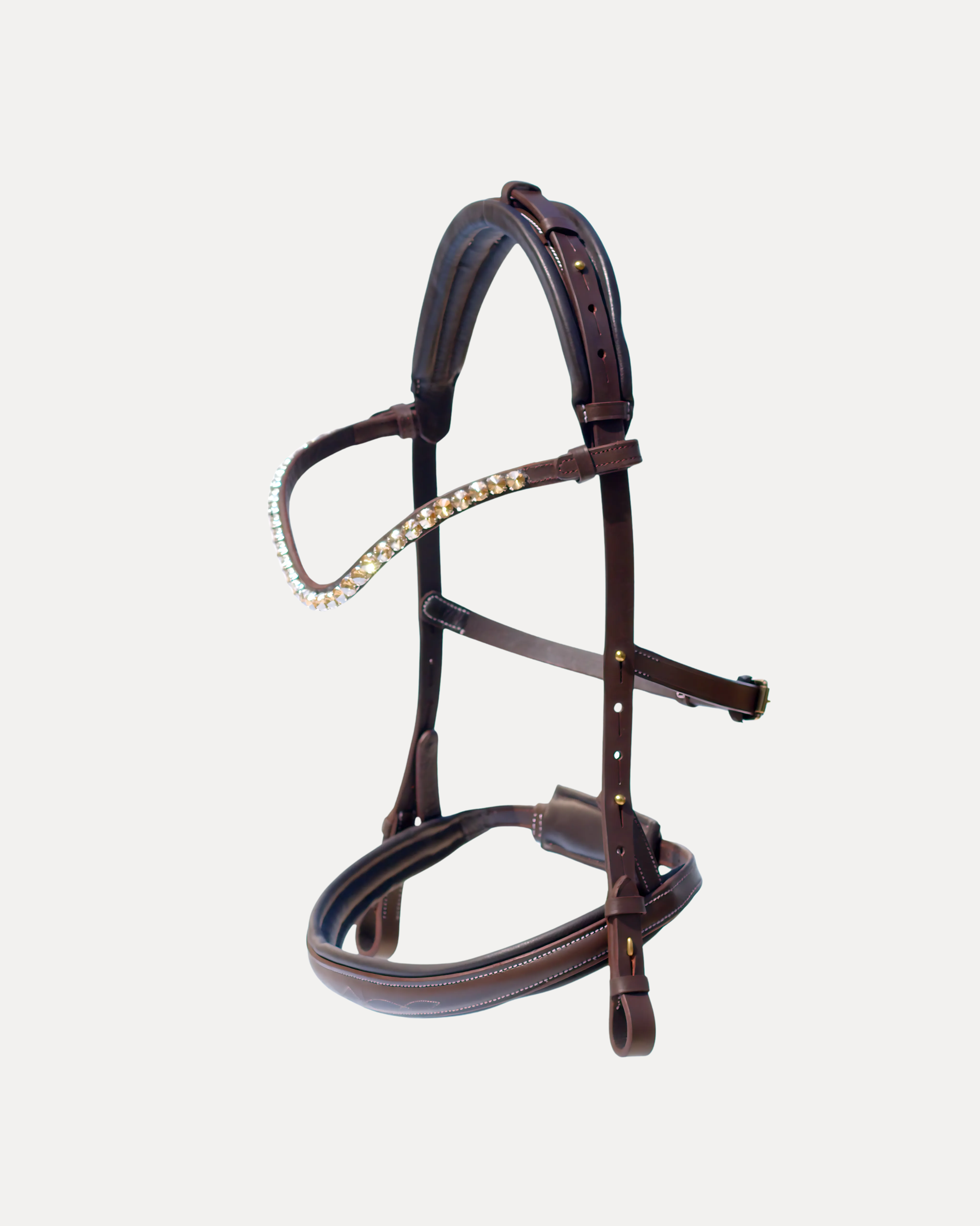 Eos Modular Bridle · Brown · Brass Hardware