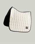 Ivory Mist Velvet Valore Dressage Wither Relief Saddle Pad – Anatomical Saddle Pad for Comfort and Freedom