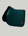 Emerald Green Velvet Valore Jumping Wither Relief Saddle Pad – Anatomical Saddle Pad for Comfort and Freedom