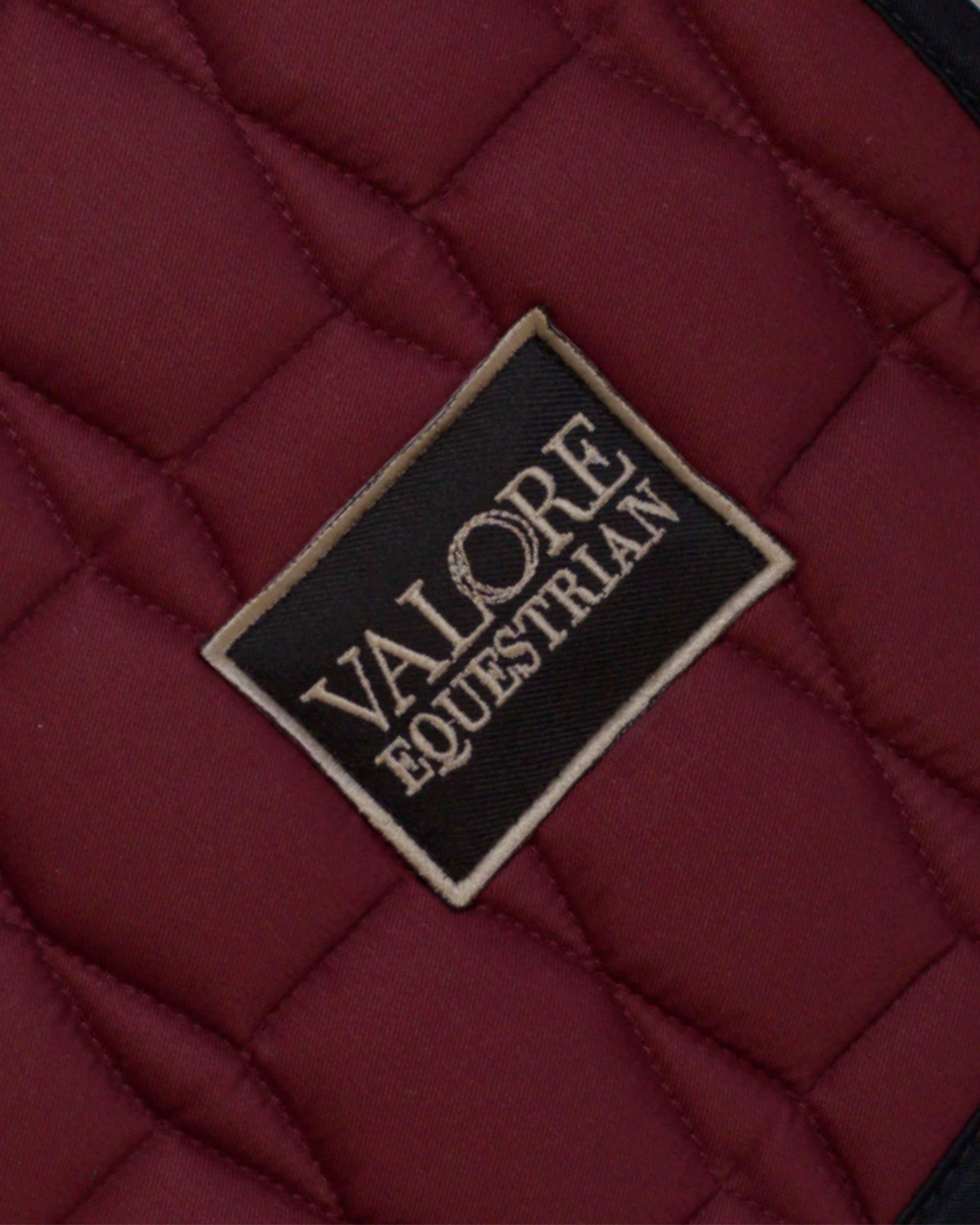 Bordeaux Profond Cotton Valore Jumping Wither Relief Saddle Pad – Anatomical Saddle Pad for Comfort and Freedom