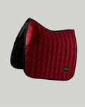 Rouge Grenat Velvet Valore Dressage Wither Relief Saddle Pad – Anatomical Saddle Pad for Comfort and Freedom