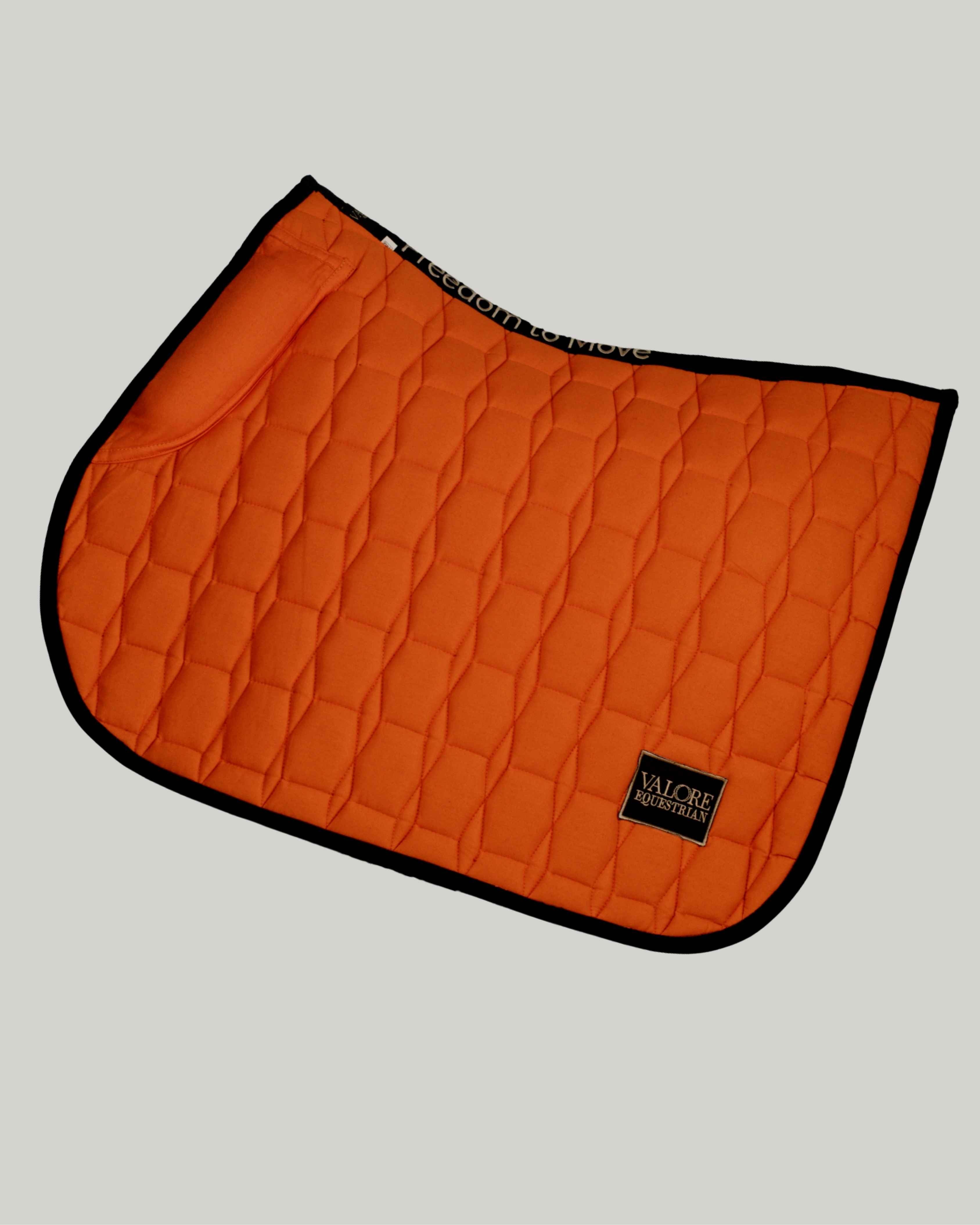 Spicy Saffron Cotton Valore Jumping Wither Relief Saddle Pad – Anatomical Saddle Pad for Comfort and Freedom