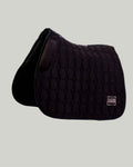 Carbon Black Velvet Valore Jumping Wither Relief Saddle Pad – Anatomical Saddle Pad for Comfort and Freedom